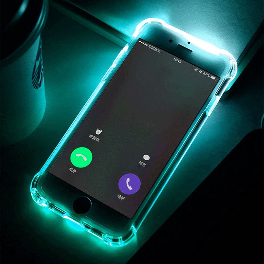 Etui Universel Telephone Portable Coque TPU Flash LED Pour IPhone 6S 6