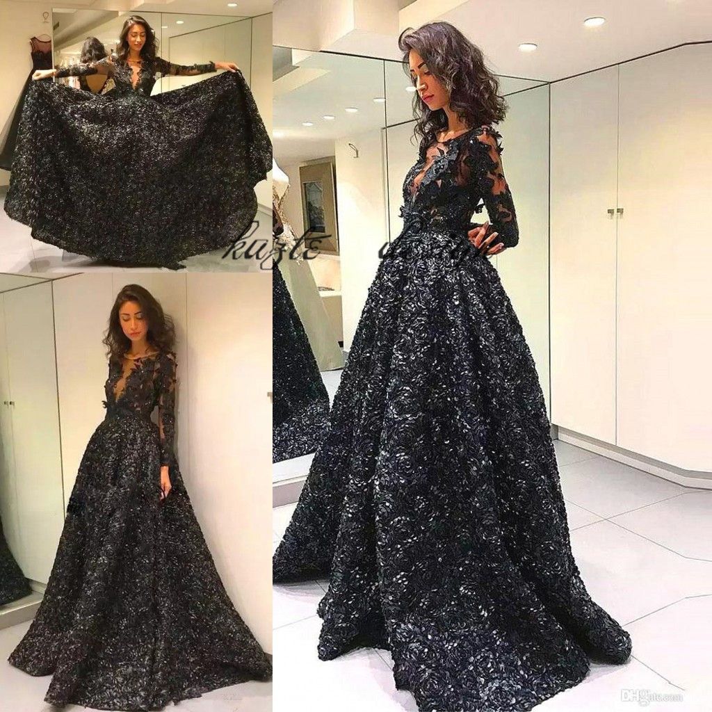 big black ball gowns