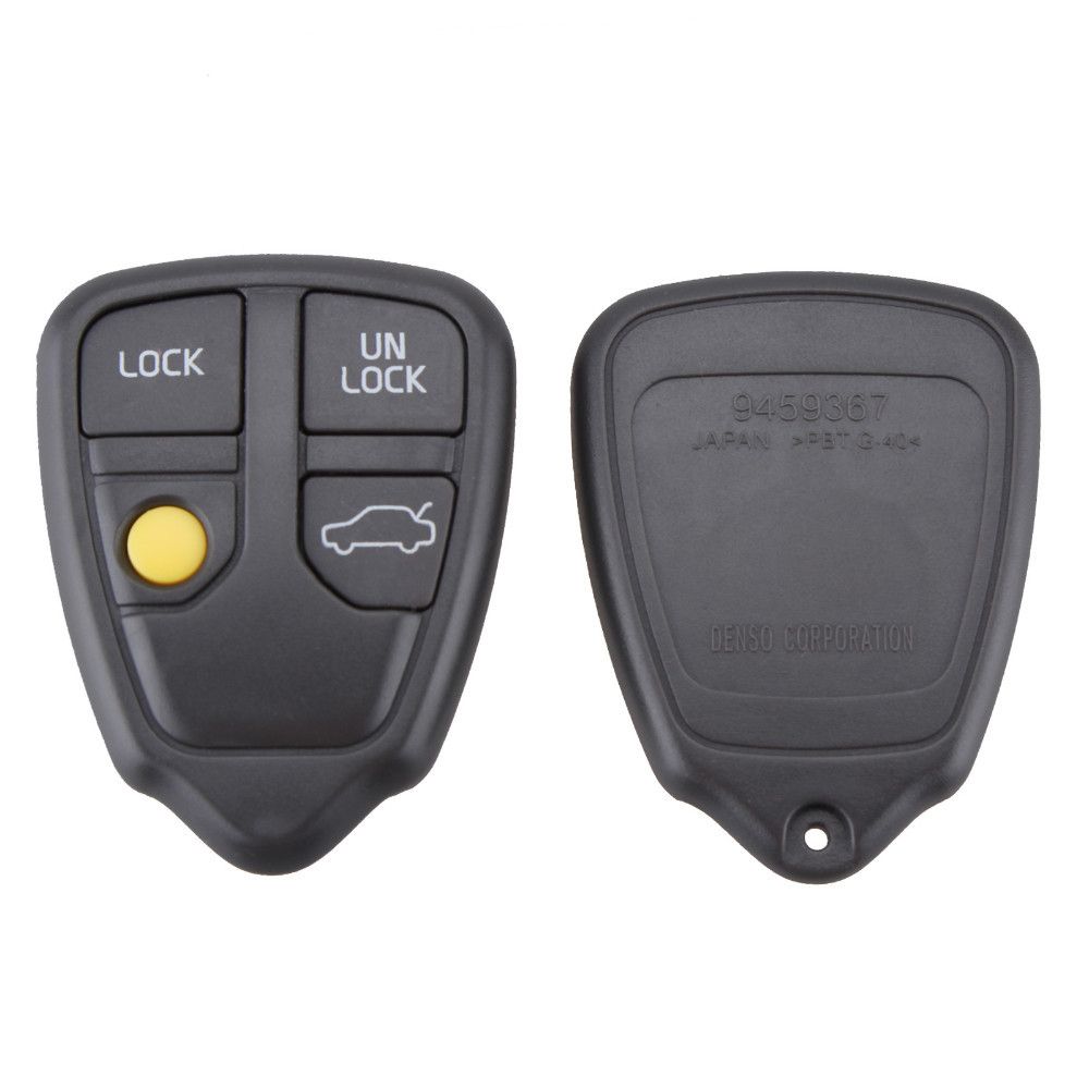 Remote Key Fob Case Shell 4 Buttons for Volvo C70 S40 S60 S80 V40 V70 XC70 XC90 