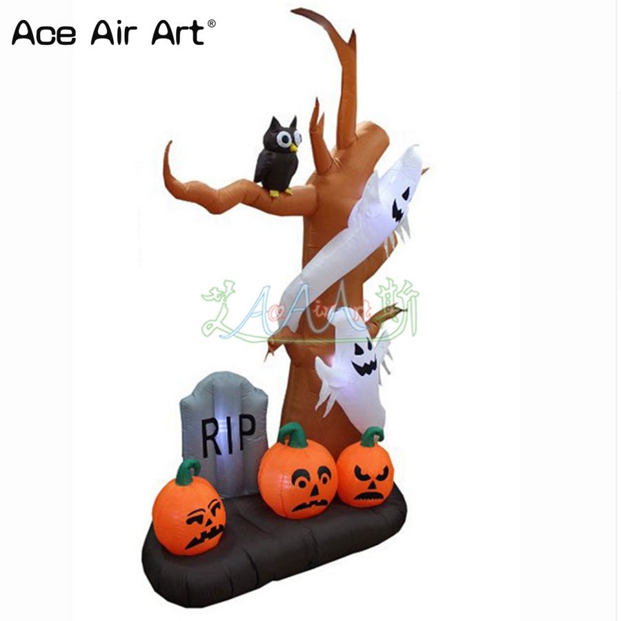 2019 High Quality Halloween Decoration Inflatable Ghost Tree Scary