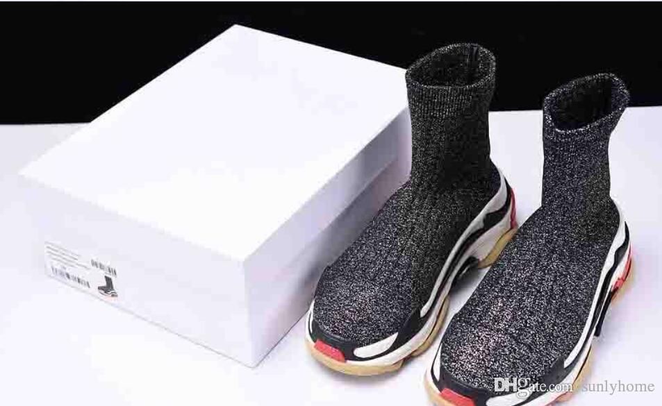 Grey Speed Trainers Lace Up for Men Balenciaga