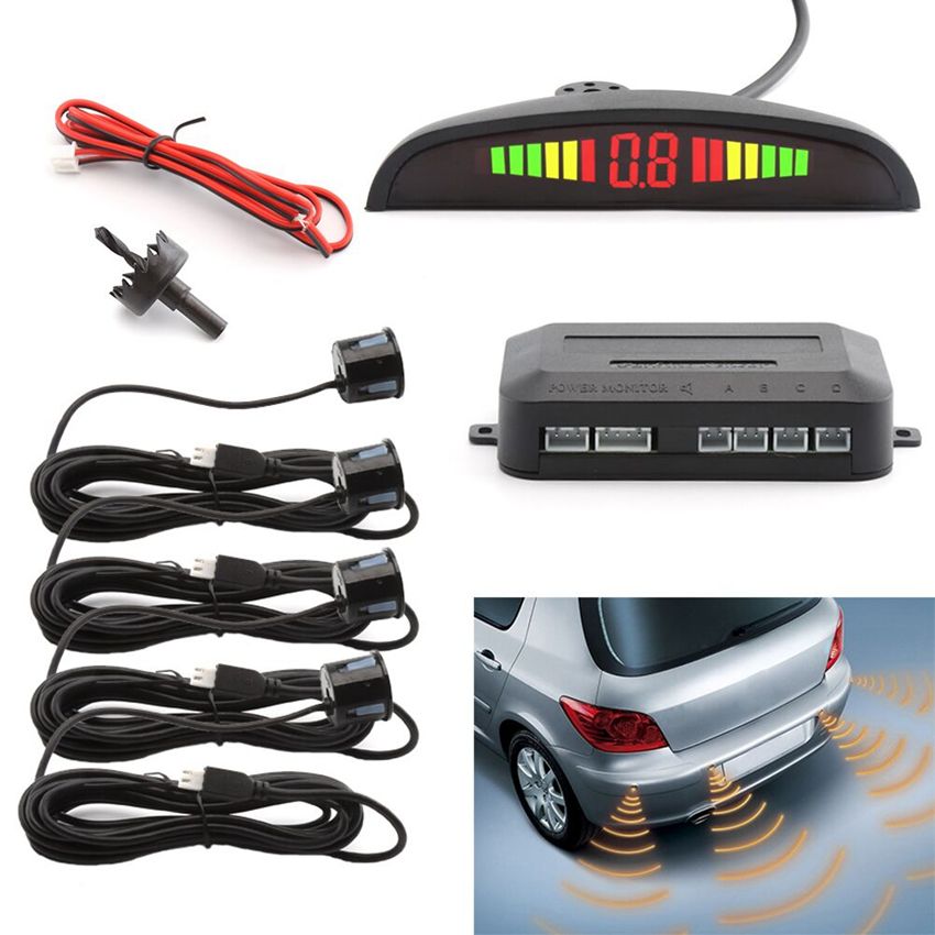 Parking Sensor Carro com sensor de estacionamento LED de backup