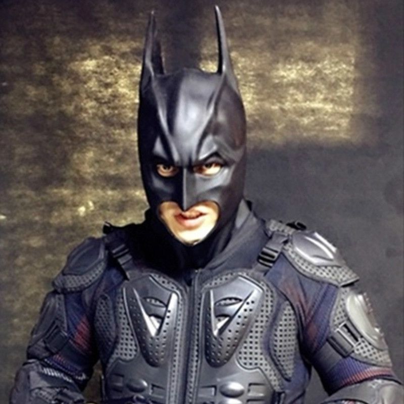 Batman Cosplay Mask Full Face Halloween Costume Movie Superhero Party Props