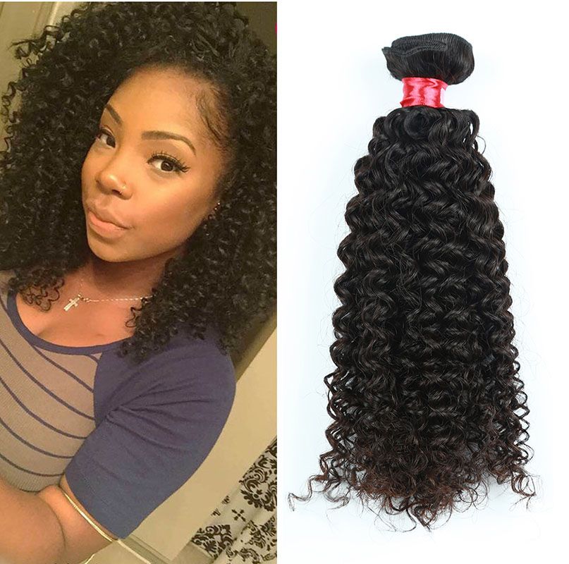 Fonear High Quality Chinese Kinky Curly Hair Wefts Virgin Human