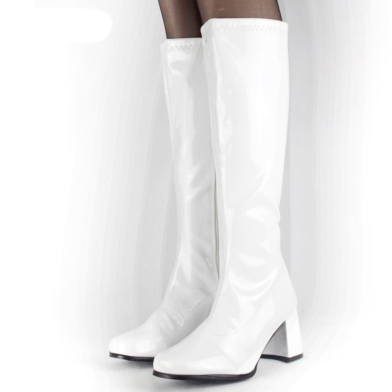 white retro boots
