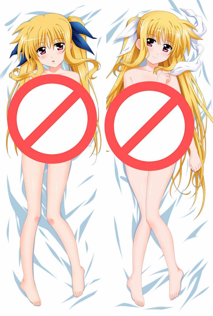 Magical Girl Lyrical Nanoha Anime Characters Fate Testarossa Pillow Cover Mahou Shoujo Lyrical Nanoha Body Pillowcase Dakimakura From Animefans 22 12 Dhgate Com
