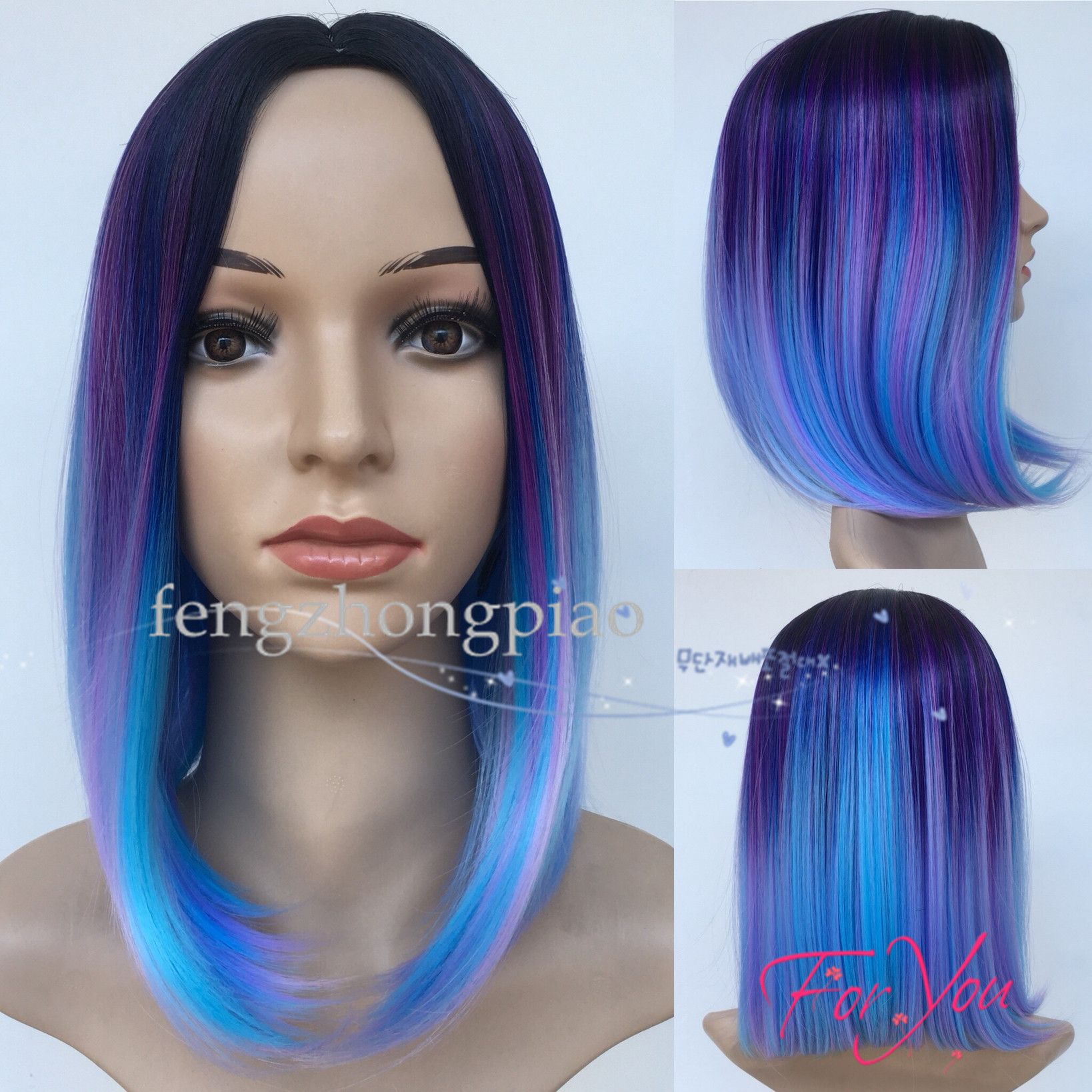 Fzp Bob Wig 12inch Cosplay Short Wigs For Women Synthetic Hair Wig