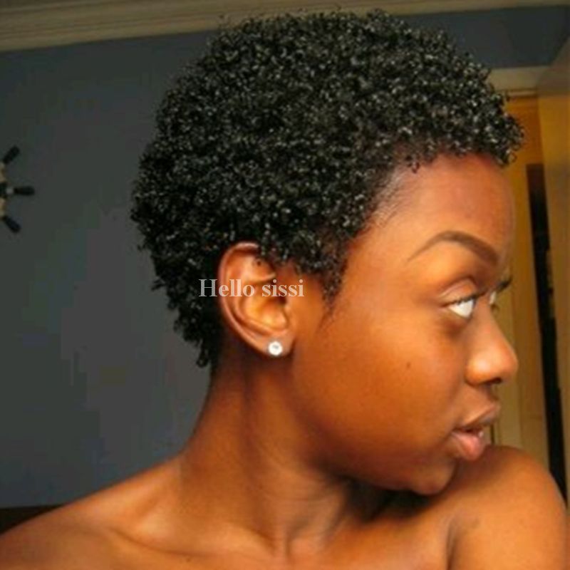 Afro Kinky Curly Wig With Baby Hair Malaysia Nonremy Short Human