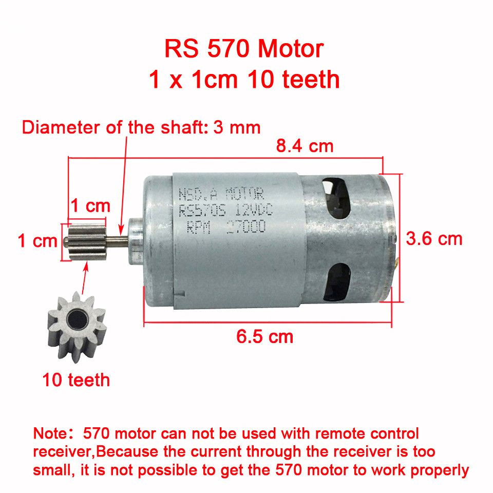 Children Electric Car Motor 12V DC motor 550 390 Vehicle 570 35000rpm Engine 