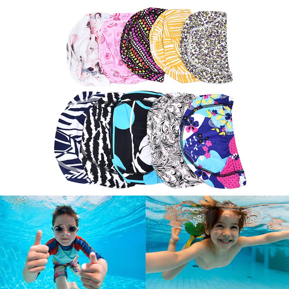 2019 Elastic Wimming Caps For Long Hair Children Adult Men