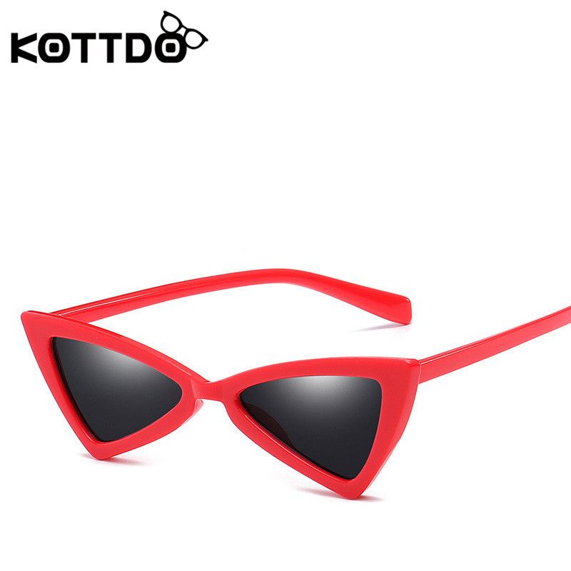 mirror lens cat eye sunglasses