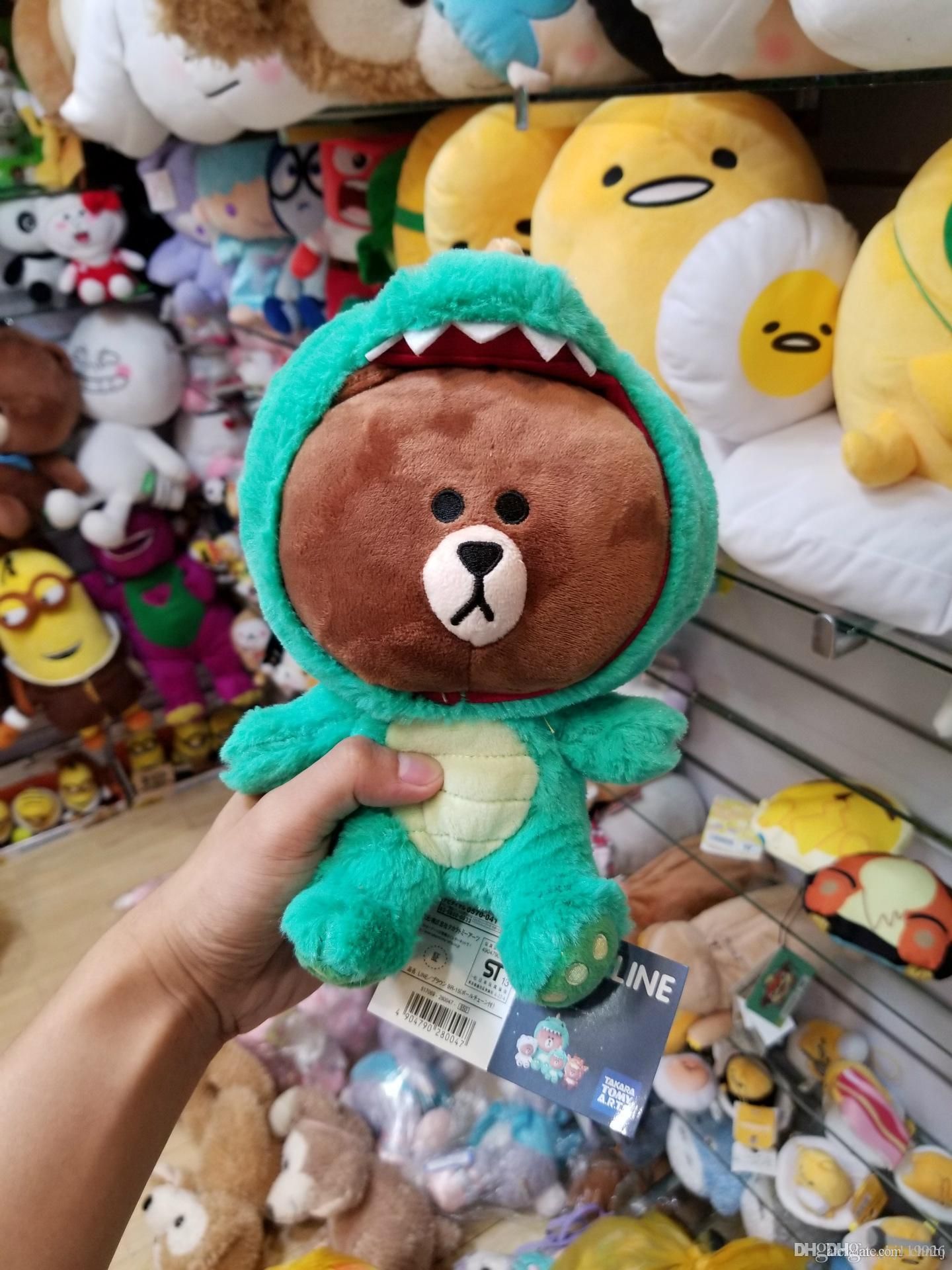 line brown plush