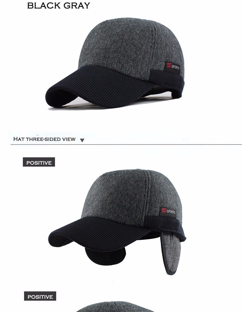 women's baseball cap with ear flaps