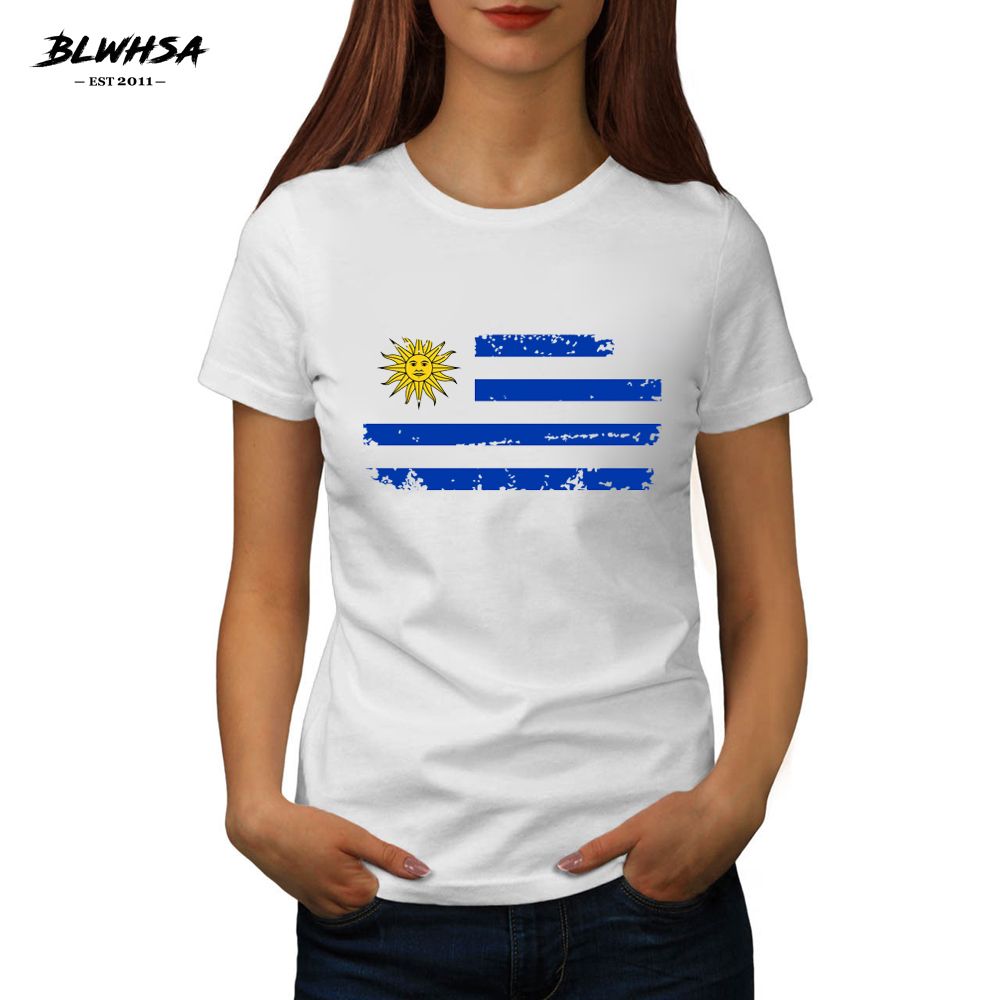 Uruguay Country Flag Printed Shortsleeve Tee
