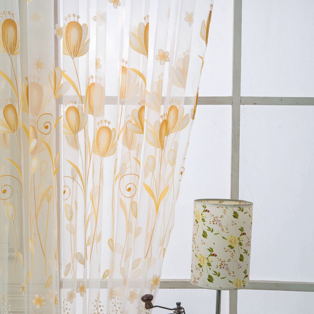 2019 Small Hot Lotus Curtain Balcony Living Room Bedroom Door Window Curtain Valances Home Decor For Living Room From Starch 13 33 Dhgate Com