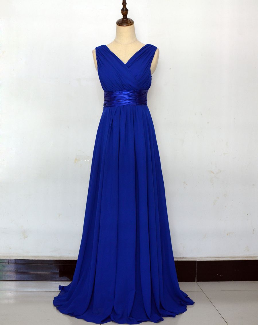 royal blue chiffon