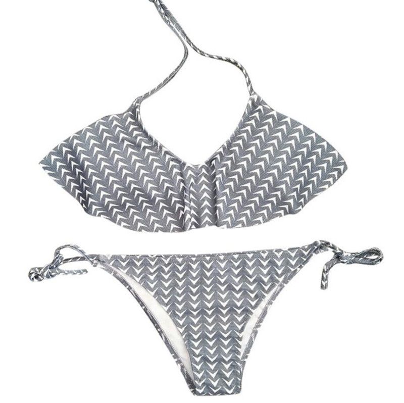 gray bikini set