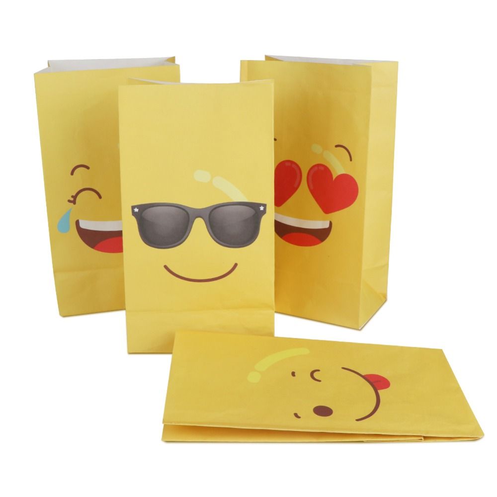 Compre Aytai Emoji Bolsas De Papel Emoji Fiesta De Cumpleanos