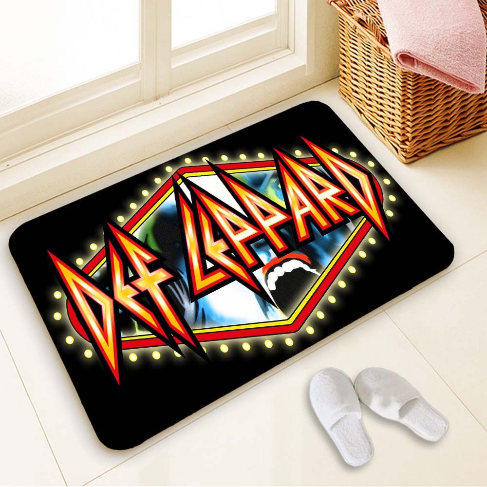 2020 Def Leppard Doormat Custom Your Mats Print Slip Resistant Door Mat Floor Bedroom Living