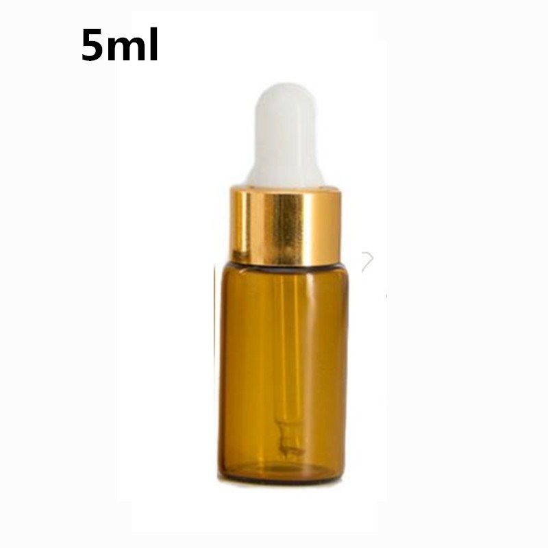 5 ml Amber Bottle + Gold Lid