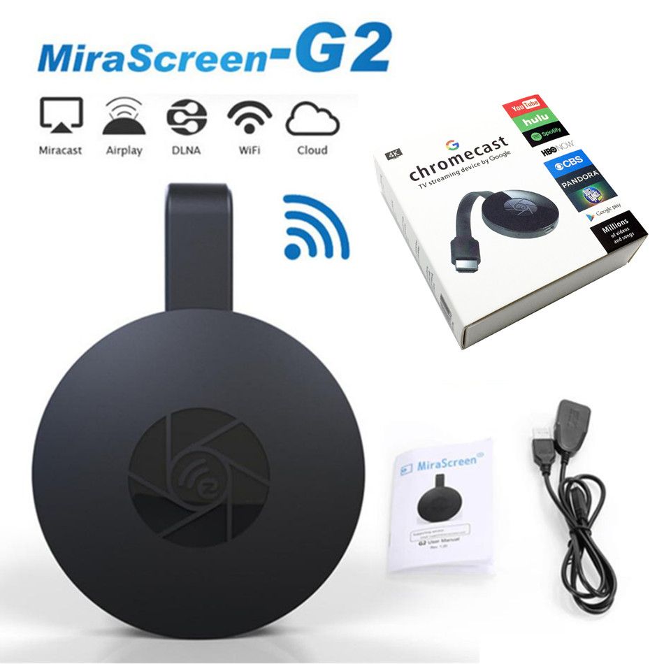 MiraScreen G2 Wireless WiFi Display TV Dongle Receiver HD HDMI Chromecast DLNA