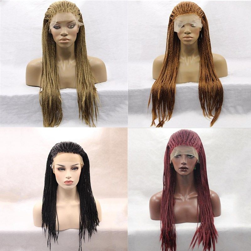 Zhifan 24inch Lace Front Wigs For White Women Braids Lace Front
