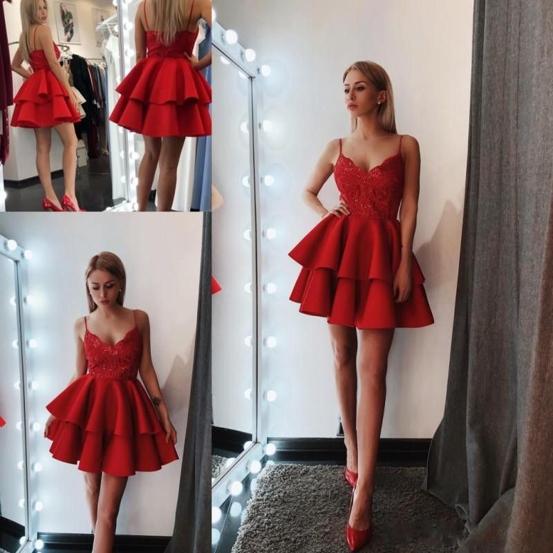 Little Red Mini Short Cocktail Dresses ...