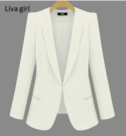 plus size white blazer jacket