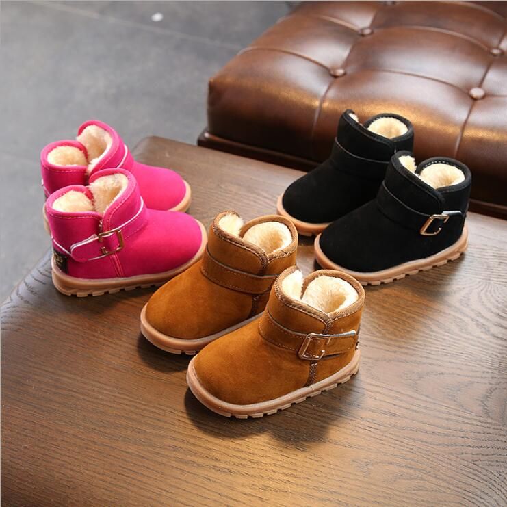 Bebé Niños Niñas Zapatos Niños Nueva Moda Lindos Botas para la nieve