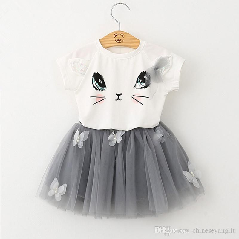 Ropa Bebe NiñA Verano Vestidos Estilo Princesa Ropa Fiesta De Dibujos  Animados Lindo Mini Vestido 2 Piezas 2018 MáS Nuevos Ropa interior Ropa  futakuchi-hakata.com