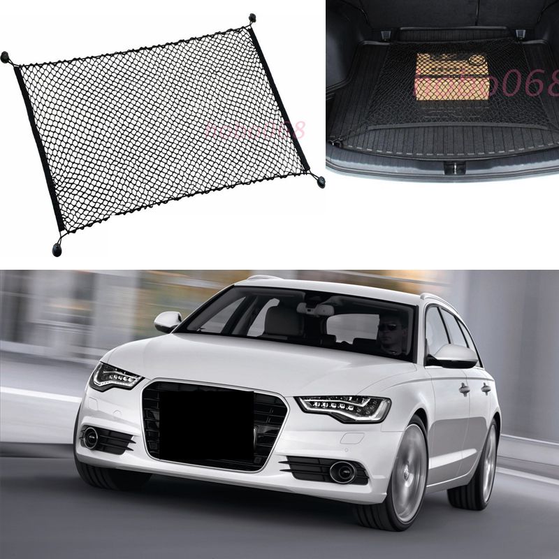 For Audi A6 1995 2018 Rear Trunk Cargo Organizer Storage Net Horizontal