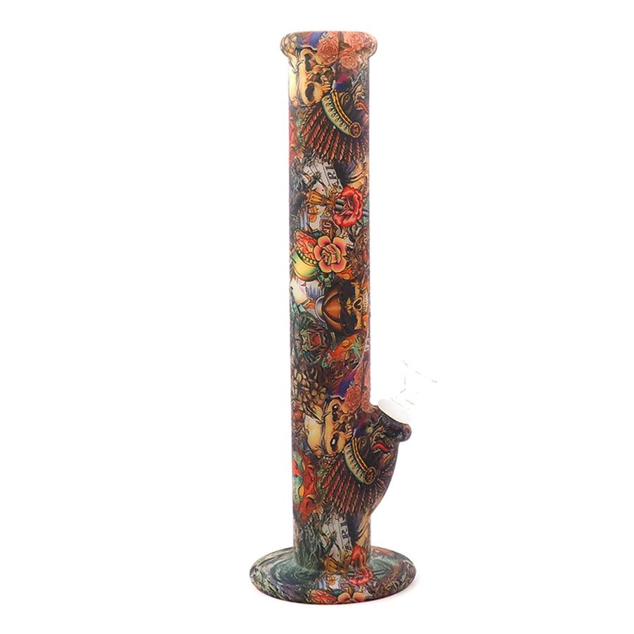 Wholesale Limited Edition Silicone Water Bong With Printed Pattern