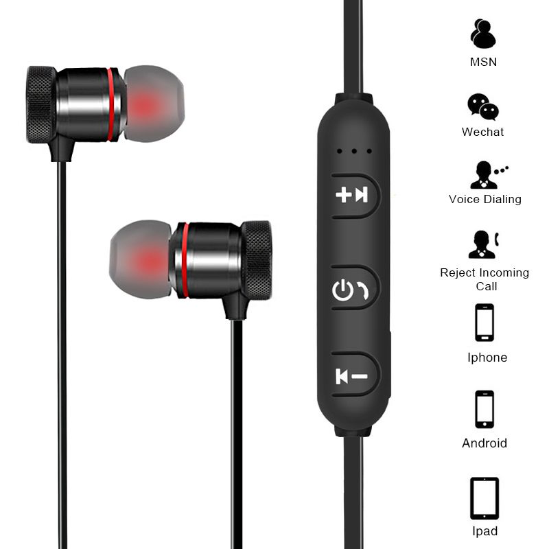 Suministro Al Por Mayor Auriculares Inalámbricos Bluetooth M9 Magnet  Auriculares Inalámbricos Auriculares Auriculares Para Teléfono Celular  Iphone X Xiaomi Sport Music De Huaqb, 2,36 € | Es.DHgate.Com
