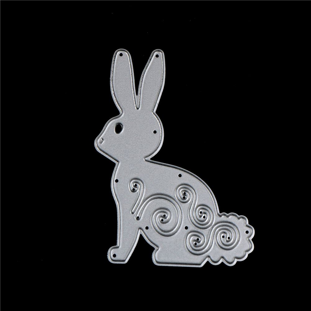 Easter Bunny Wreath Metal Cutting Dies Stencil Scrapbooking DIY Album Stamp Card WANGYUMI Scrapbook Stamp