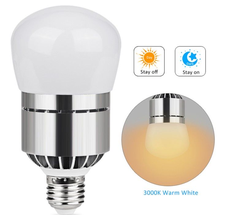 On//Off, E14 Candle LED Light Bulbs Dusk to Dawn Light Sensor Security LED Bulb