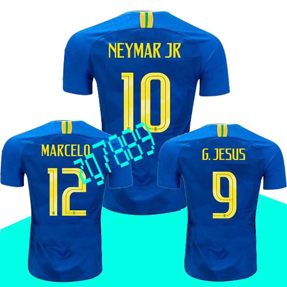 neymar blue brazil jersey