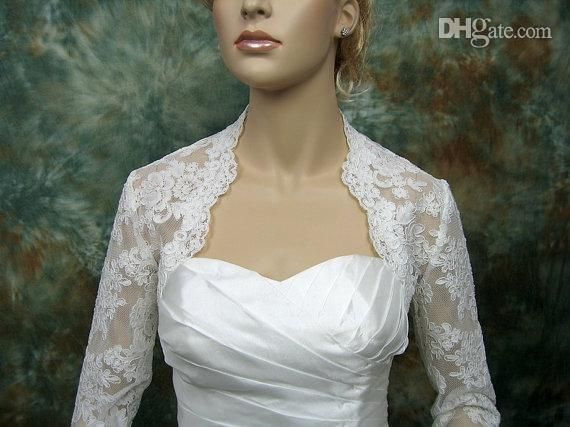 Modest 3 4 Long Sleeve Satin Bridal 