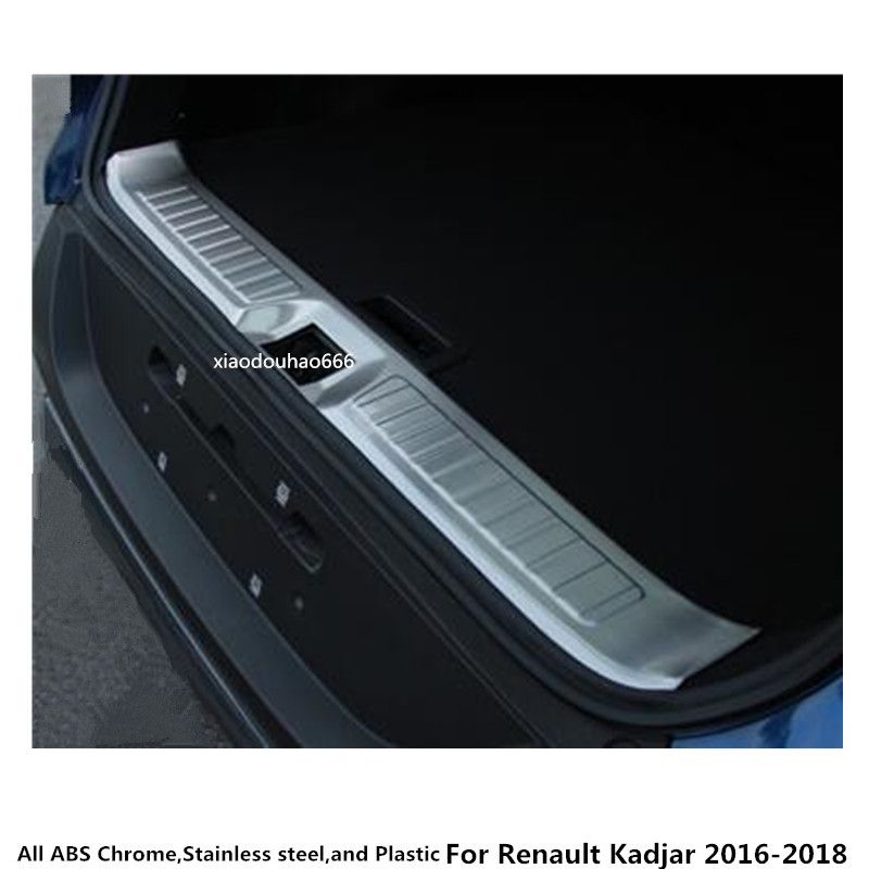 Steel Rear Bumper Protector Sill Plate Cover For 2016-2017 Renault KADJAR