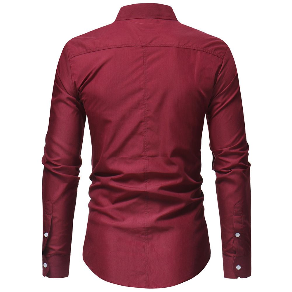 Frieed Mens Chinese Style Stylish Mandarin Collar Linen Button Down Shirts
