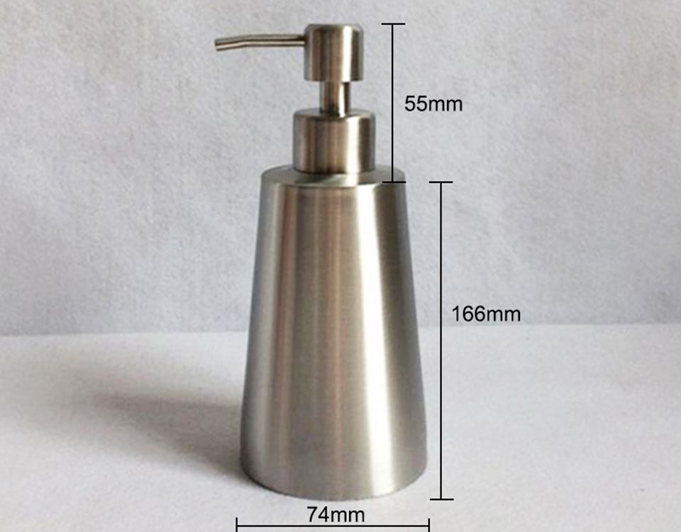 silver soap pump