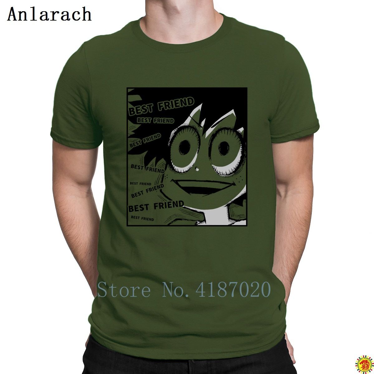 Anime Meme Best Friend Boku No Hero Academia T Shirt Male Plus