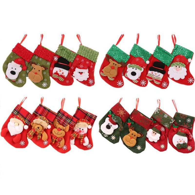Calza di Natale 2 pezzi Calze per decorazioni natalizie Calze da appendere al camino Calze natalizie grandi Babbo Natale borsa regalo per la festa per ornamenti Decorazioni per l'albero di Natale Calza di Natale 2 pezzi Calze per decorazioni natalizie Calze da appendere al camino Calze natalizie grandi Babbo Natale borsa regalo per la festa per ornamenti Decorazioni per l'albero di Natale