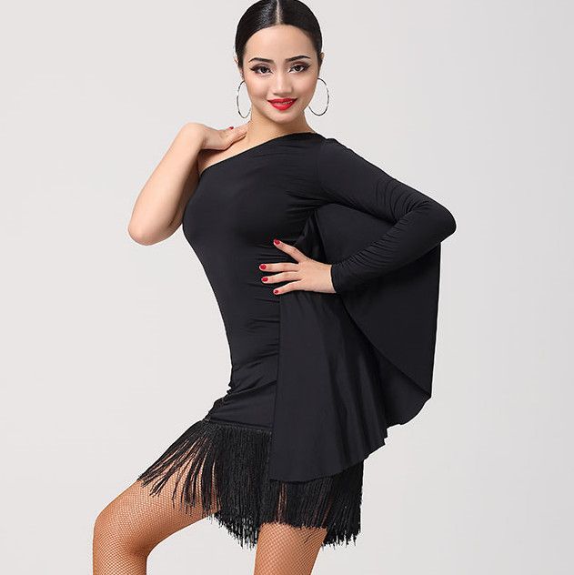 Latin Dance Costume Women Ballroom Tango Salsa Cha Cha Tassel Latin Dance Skirt Sexy Woman 4