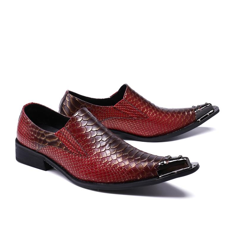 Acquistare 2018 Scarpe Da Uomo Italiane Scarpe A Punta Scarpe Uomo Pelle  Viola Marrone Colori Tacchi Alti Oxford Pelle Di Serpente Scarpe A Punta  Abito Bordeaux Mocassini Economico | Consegna Veloce E