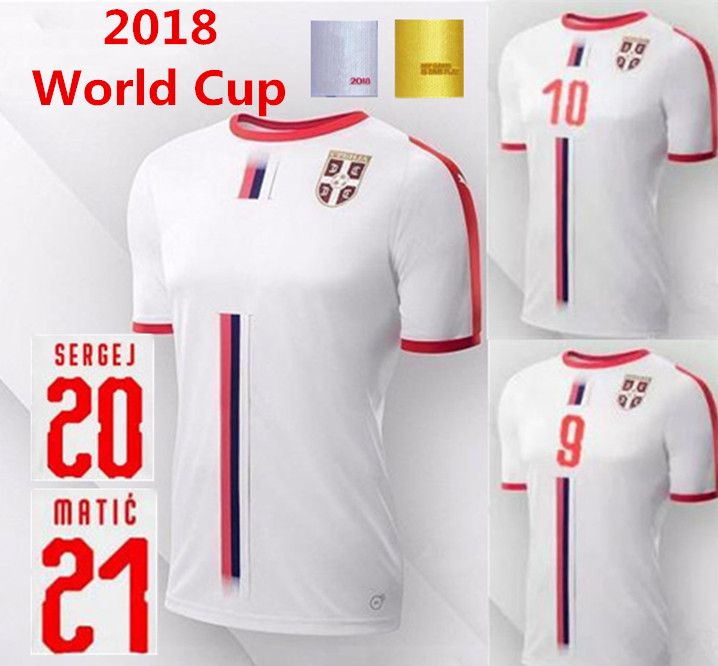 Serbia camisetas FÚTBOL COPA MUNDIAL 18 Home Away blanco Camisetas de fútbol Srbije