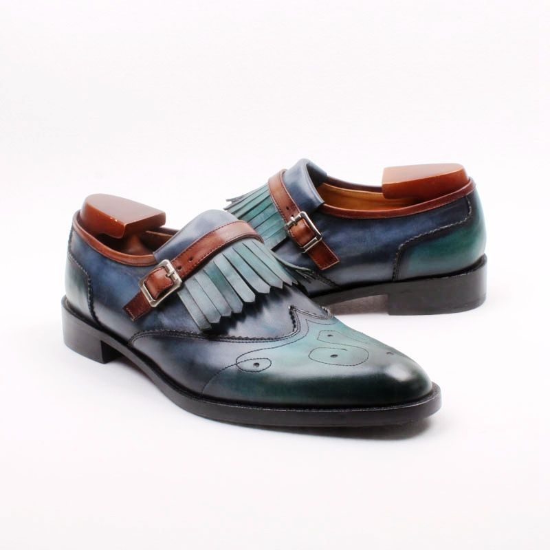 scarpe stringate uomo punta tonda