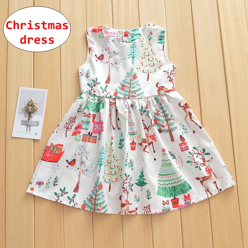 christmas print dress