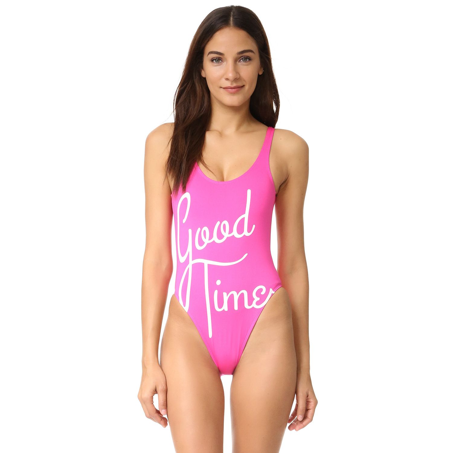 pink bathing suit one piece