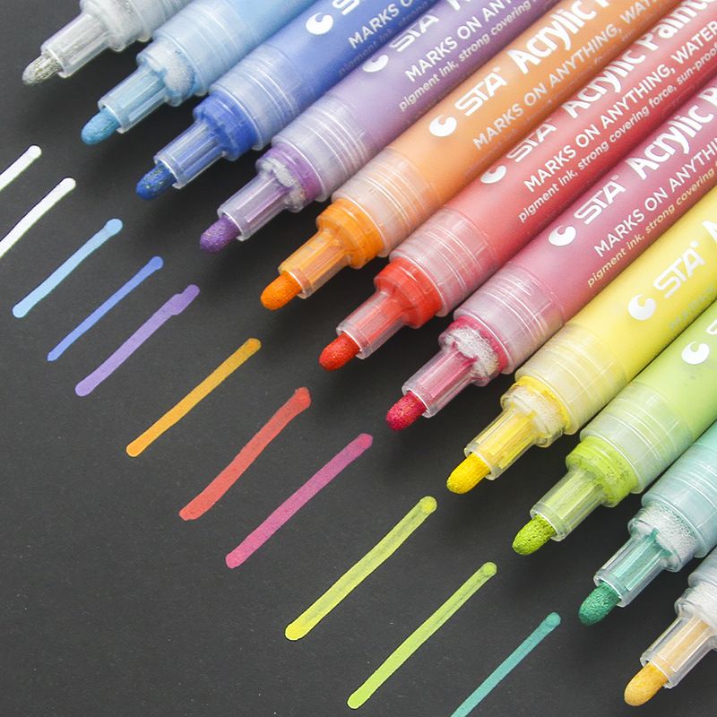 2020 Creative Acrylic Marker Pens Highlighter Waterproof Hand DIY Paint 2020-creative-acrylic-marker-pens-highlighter-waterproof-hand-diy-paint