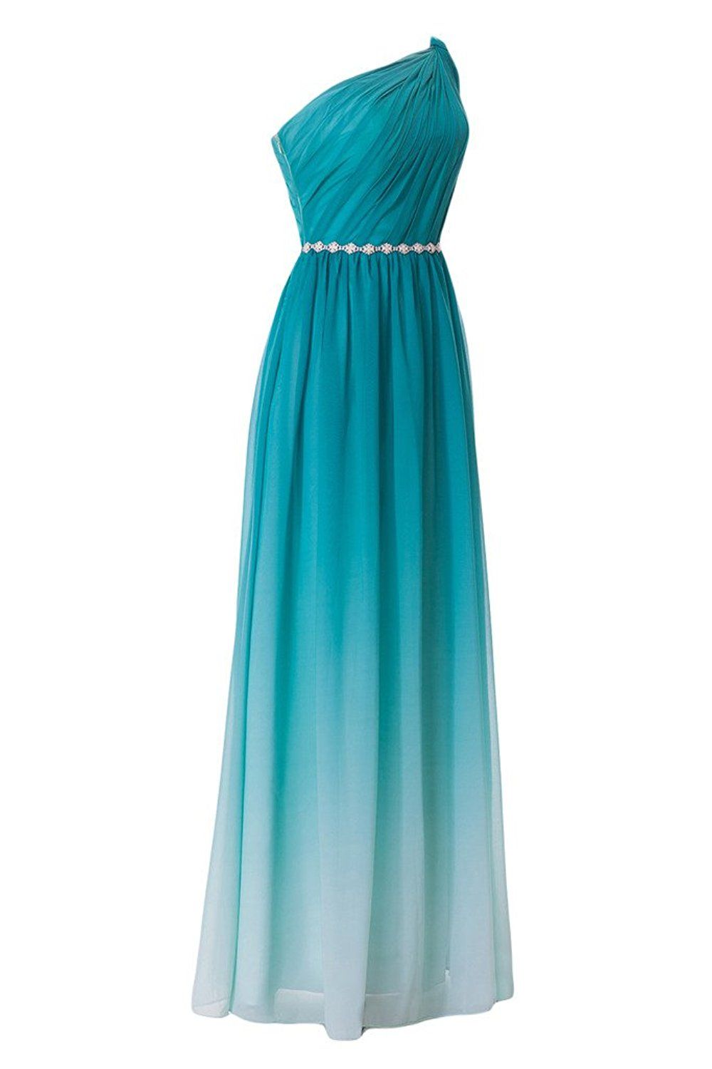 Compra Sassy 2019 One Shoulde A Line Gradiente De Color Vestidos De Baile  Con Cuentas Sash Zipper Vestidos De Noche Laterales Con Drapeados Drapeados  Vestidos De Dama De Honor Barato | Entrega